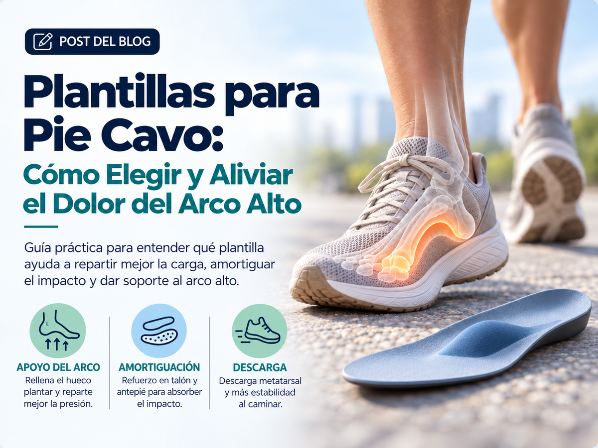 Plantillas para Pie Cavo: Cómo Elegir y Aliviar el Dolor del Arco Alto